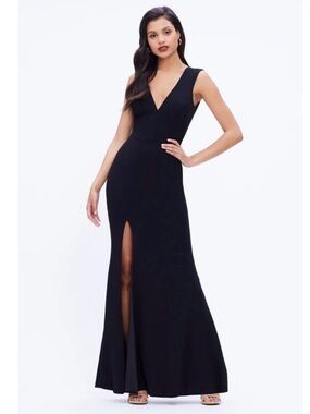 Dress The Population Sandra Plunge Gown